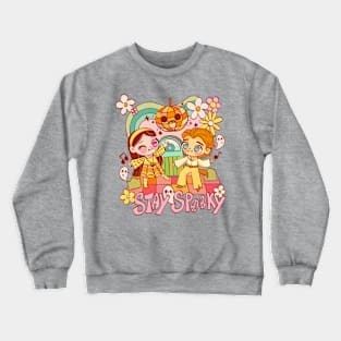 Vampire and Werewolf Stay Spooky Crewneck Sweatshirt